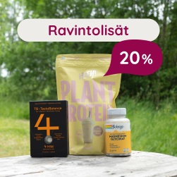 Ravintolisi 20 %